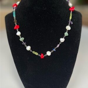 Silpada Sterling Silver Colorful Beaded Necklace